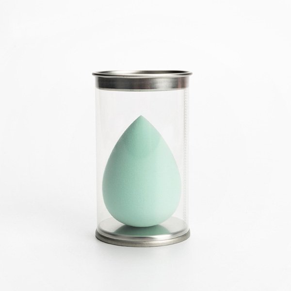 PU美妝蛋-水滴造型-透明塑料盒_1